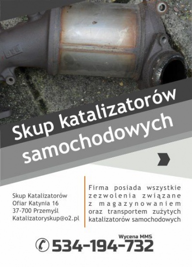 Skup KATALIZATORÓW , Podkarpackie